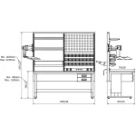 Statie de lucru industriala, W1800xD750mm, BD.2511.1809
