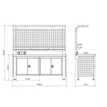 Banc de lucru profesional Proline Plus+ Combo 2009, BD.2515.2009