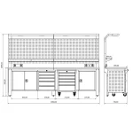 Banc de lucru profesional Proline Plus+ Combo 3002, BD.2515.3002