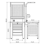 Banc de lucru profesional Proline Combo 11, BD.36.15.11