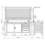 Banc de lucru profesional Proline Combo 27, BD.36.15.27