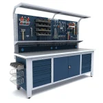 Banc de lucru profesional Proline Combo 31, RAL 7040/5020, BD.36.15.31