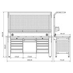 Banc de lucru profesional Proline Combo 36, BD.36.15.36