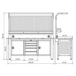 Banc de lucru profesional Proline Combo 37, BD.36.15.37