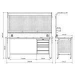 Banc de lucru profesional Proline Combo 40, BD.36.15.40