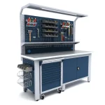 Banc de lucru profesional Proline Combo 51, RAL 7040/5020, BD.36.15.51