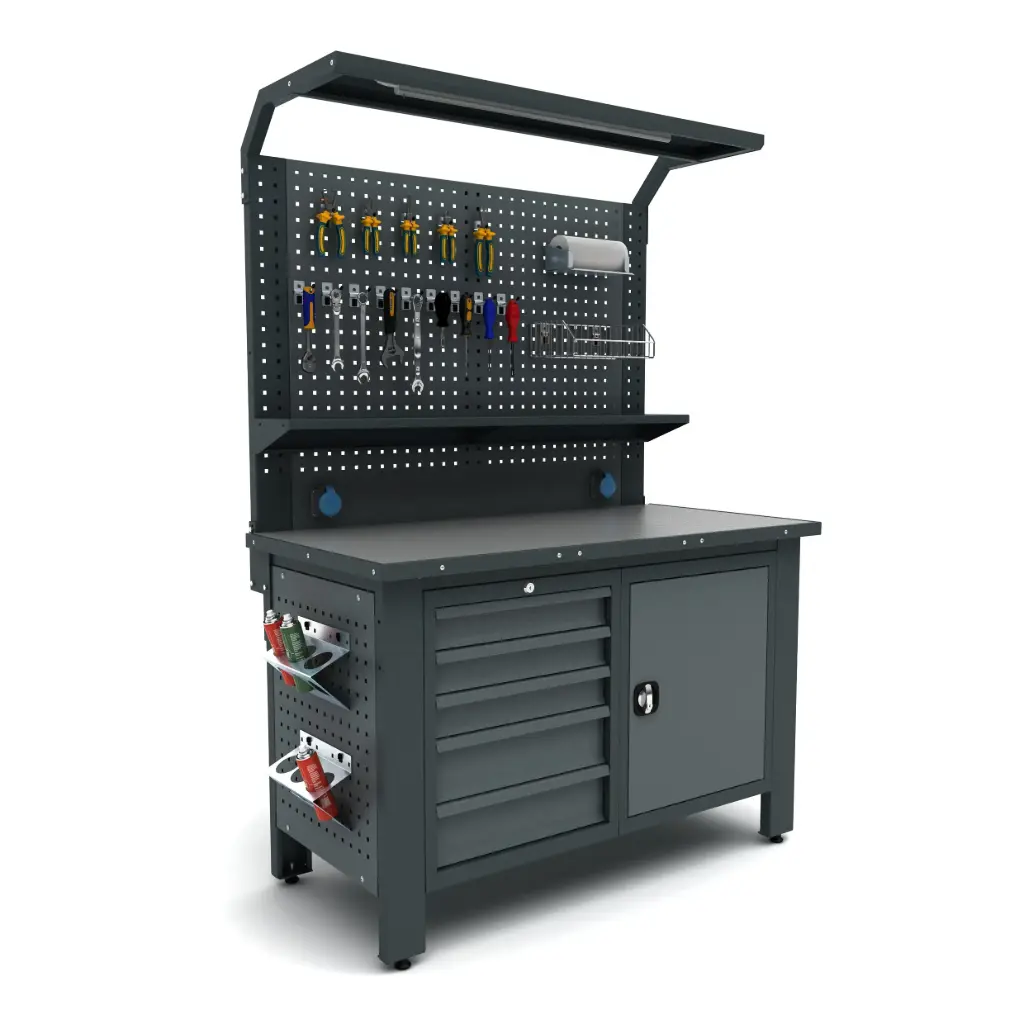 Banc de lucru profesional Proline Combo 66, RAL 7016/7011, BD.36.15.66 Banc de lucru profesional Proline Combo 66, RAL 7016/7011, BD.36.15.66