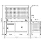 Banc de lucru profesional Proline Combo 73, BD.36.15.73