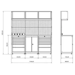 Banc de lucru profesional Moduline Combo 03, BD.36.18.03