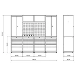 Banc de lucru profesional Moduline Combo 15, BD.36.18.15
