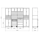 Banc de lucru profesional Moduline Combo 19, BD.36.18.19