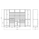 Banc de lucru profesional Moduline Combo 20, BD.36.18.21