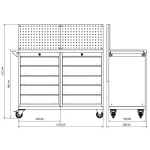 Banc de lucru profesional Moduline Combo M 05, BD.36.18.M05
