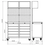 Banc de lucru profesional Moduline Combo M 06, BD.36.18.M06