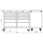 Banc de lucru profesional Moduline Combo M 07, BD.36.18.M07