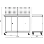 Banc de lucru profesional Moduline Combo M 11, BD.36.18.M11