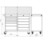 Banc de lucru profesional Moduline Combo M 14, BD.36.18.M14