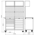 Banc de lucru profesional Moduline Combo M 15, BD.36.18.M15