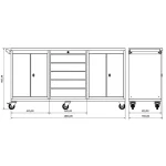 Banc de lucru profesional Moduline Combo M 19, BD.36.18.M19