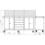Banc de lucru profesional Moduline Combo M 20, BD.36.18.M20