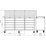 Banc de lucru profesional Moduline Combo M 23, BD.36.18.M23