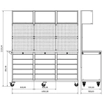 Banc de lucru profesional Moduline Combo M 24, BD.36.18.M24