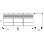 Banc de lucru profesional Moduline Combo M 25, BD.36.18.M25