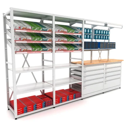 Sistem modular de rafturi pentru farmacii, BD.25.19.13