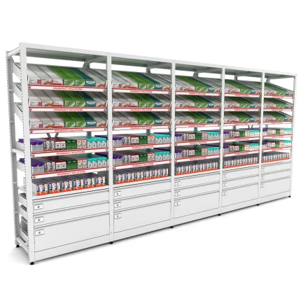 Sistem modular de rafturi pentru farmacii, BD.25.19.22