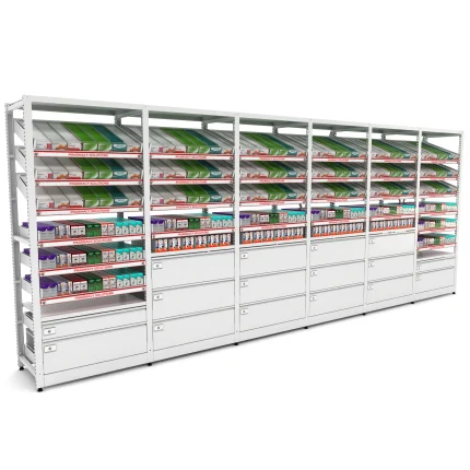 Sistem modular de rafturi pentru farmacii, BD.25.19.31